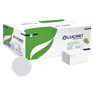 Prosoape pliate V fold, in 2 straturi, Lucart deink