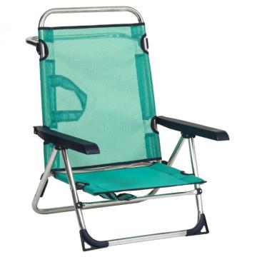 Scaun pliabil plaja cu spatar reglabil, structura aluminiu de la Comfort Garden Solutions Srl